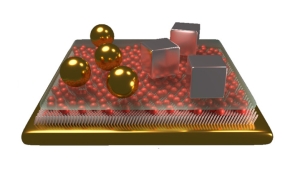 Setup of Macroscopic colloid-to-film-coupled nanosystem