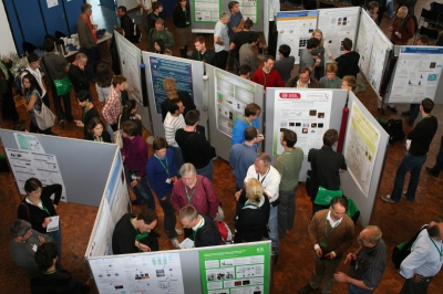 Poster session during the workshop in 2011