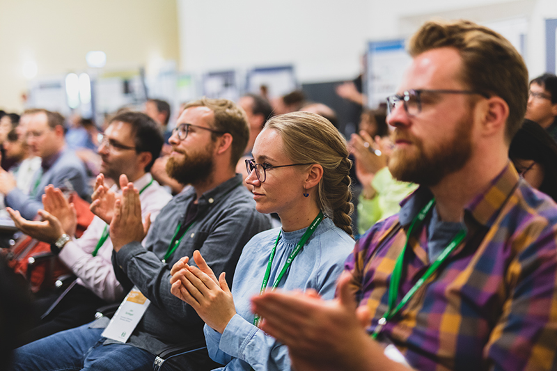 Audience during an oral presentation