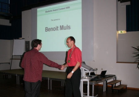 Student award winner at the single molecule workshop 2006