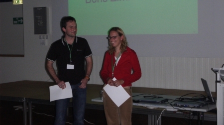 Student award winner at the single molecule workshop 2005