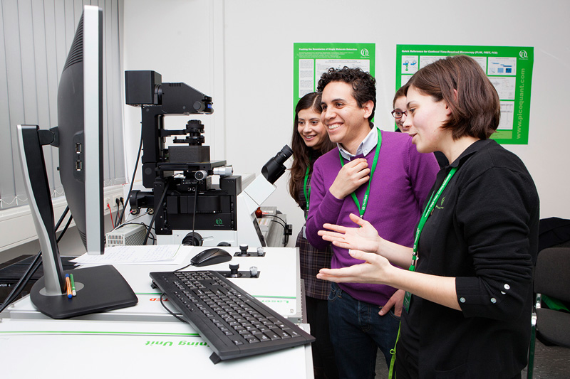 Super-resolution microscopy on PicoQuant's MicroTime 200 STED.