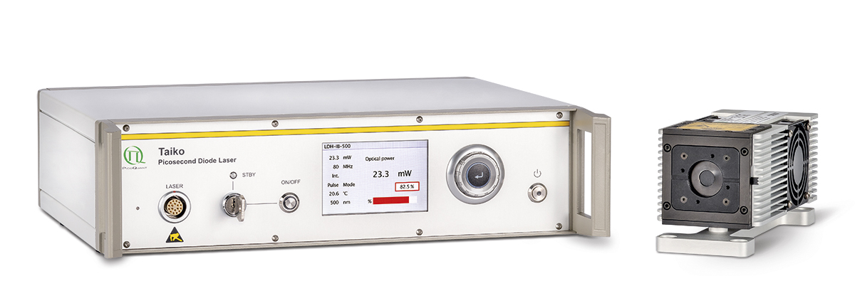 The new max. power mode of the Taiko allows operating all existing and new diode laser heads at their maximum possible pulse energy, while still providing the usual calibrated optical power display at any repetition rate from 1 Hz to 100 MHz.
