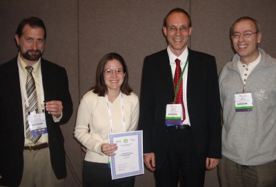 Andrea M. Armani - winner young investigator award at BIOS 2008 along with the jury