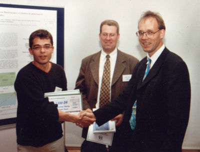 Cedric Begon (left) - Winner of the student award 1999