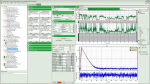 SymPhoTime 64 - screen shot of the time trace analysis module