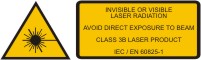 Laser Class 3b / IIIb warning label