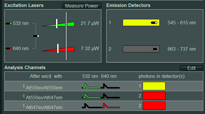 Luminosa software Laser settings Luminosa software Laser settings