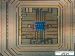 A compact SPAD microarray chip with 23 pixels