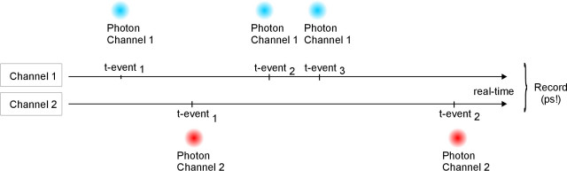 scheme: T2 mode of the PicoHarp 300