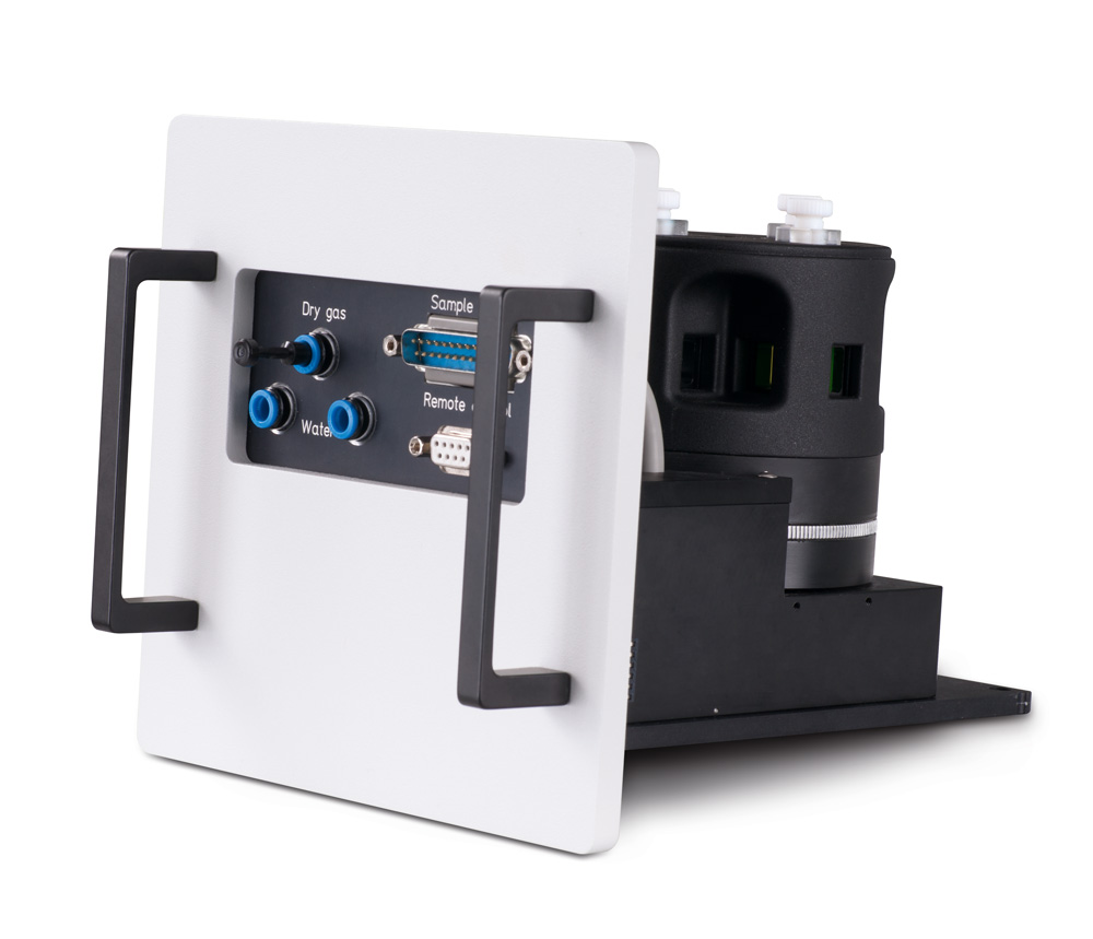 Four-position cuvette holder for automated fluorescence measurements of liquid samples