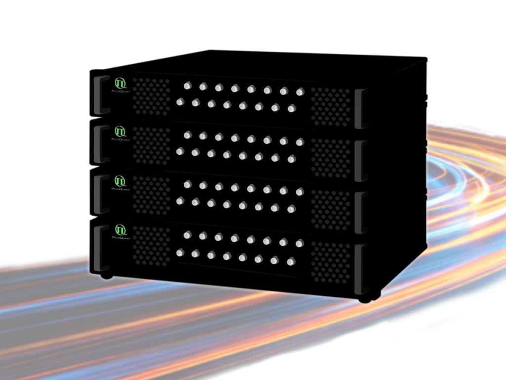 image of a time tagger in black