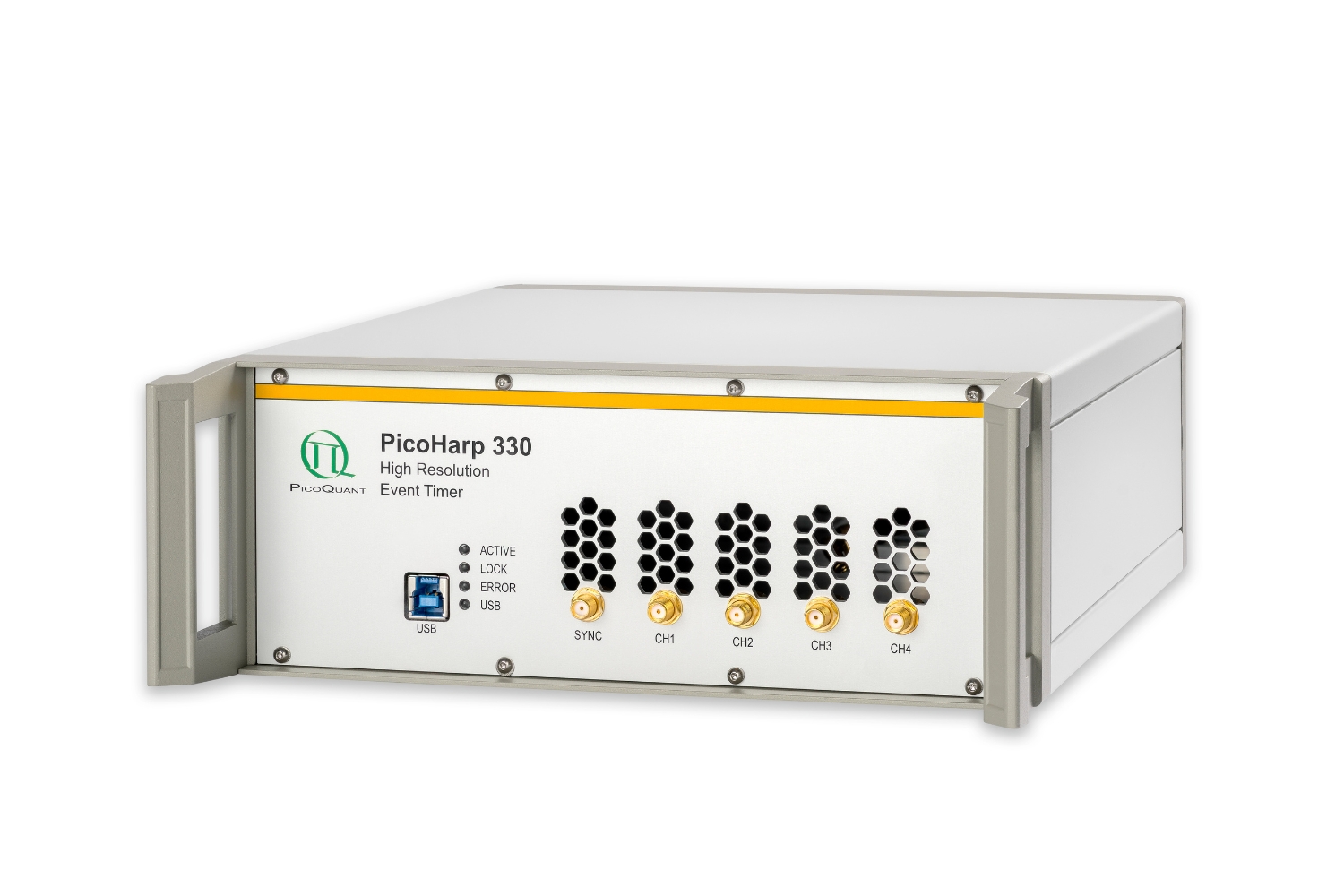 PicoHarp 330 time tagging and TCSPC unit front view